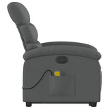 Electric Stand up Massage Recliner Chair Dark Grey Fabric - Extra Image