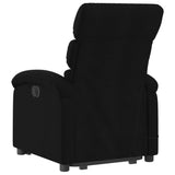 Electric Stand up Massage Recliner Chair Black Fabric