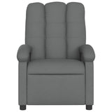 Recliner Chair Dark Grey Fabric - Side View