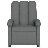 Massage Recliner Chair Dark Grey Fabric - Top-Down View