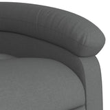 Massage Recliner Chair Dark Grey Fabric - Extra Image