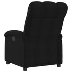 Massage Recliner Chair Black Fabric