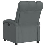 Electric Recliner Chair Dark Grey Fabric