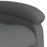 Electric Recliner Chair Dark Grey Fabric