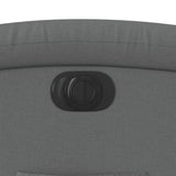 Electric Recliner Chair Dark Grey Fabric