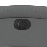 Electric Recliner Chair Dark Grey Fabric - Extra Image