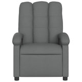 Electric Massage Recliner Chair Dark Grey Fabric