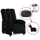 Electric Massage Recliner Chair Black Fabric