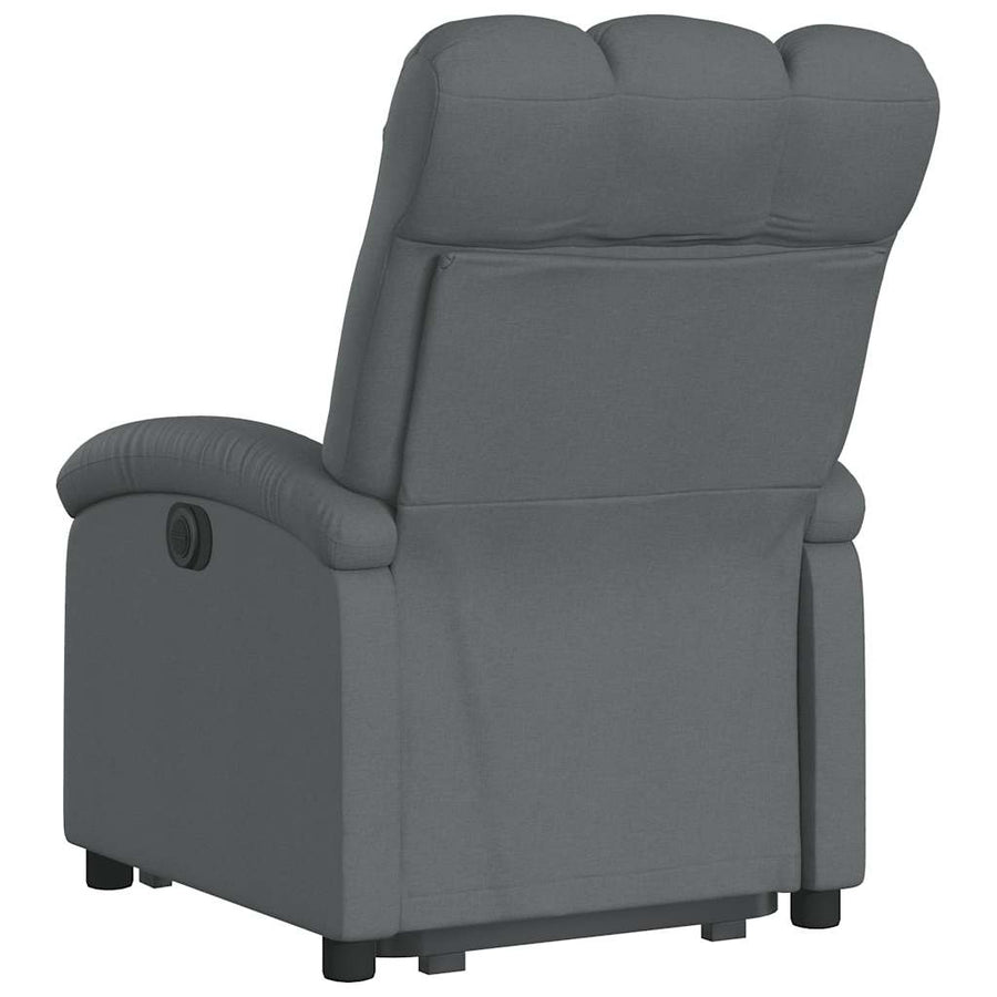 Stand up Recliner Chair Dark Grey Fabric