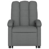 Stand up Recliner Chair Dark Grey Fabric - Low Angle