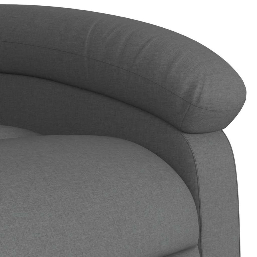 Stand up Recliner Chair Dark Grey Fabric