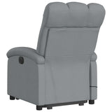 Stand up Massage Recliner Chair Light Grey Fabric - 45-Degree Angle