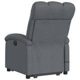 Stand up Massage Recliner Chair Dark Grey Fabric - 45-Degree Angle