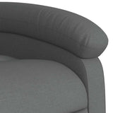 Stand up Massage Recliner Chair Dark Grey Fabric