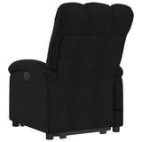 Stand up Massage Recliner Chair Black Fabric - 45-Degree Angle