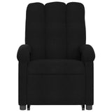 Stand up Massage Recliner Chair Black Fabric