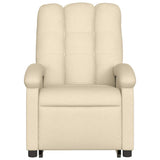 Stand up Massage Recliner Chair Cream Fabric - Extra Image