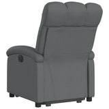 Electric Stand up Recliner Chair Dark Grey Fabric - Top-Down View