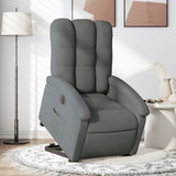 Electric Stand up Recliner Chair Dark Grey Fabric