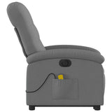 Electric Stand up Massage Recliner Chair Dark Grey Fabric - Extra Image