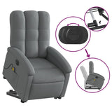 Electric Stand up Massage Recliner Chair Dark Grey Fabric - Extra Image