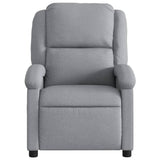 Recliner Chair Light Grey Fabric - Rear View