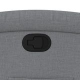 Recliner Chair Light Grey Fabric - Extra Image