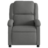 Recliner Chair Dark Grey Fabric - Rear View