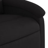 Recliner Chair Black Fabric - Low Angle