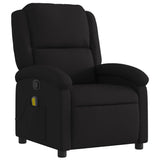 Massage Recliner Chair Black Fabric - Side View