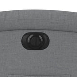 Electric Recliner Chair Light Grey Fabric - Extra Image