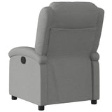 Electric Recliner Chair Dark Grey Fabric - Top-Down View
