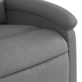 Electric Recliner Chair Dark Grey Fabric - Extra Image