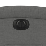 Electric Recliner Chair Dark Grey Fabric - Extra Image