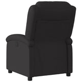 Electric Recliner Chair Black Fabric - Top-Down View