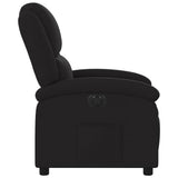 Electric Recliner Chair Black Fabric - Extra Image