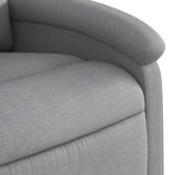 Electric Massage Recliner Chair Light Grey Fabric - Extra Image