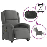 Electric Massage Recliner Chair Dark Grey Fabric - 45-Degree Angle