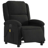 Electric Massage Recliner Chair Black Fabric - Side View