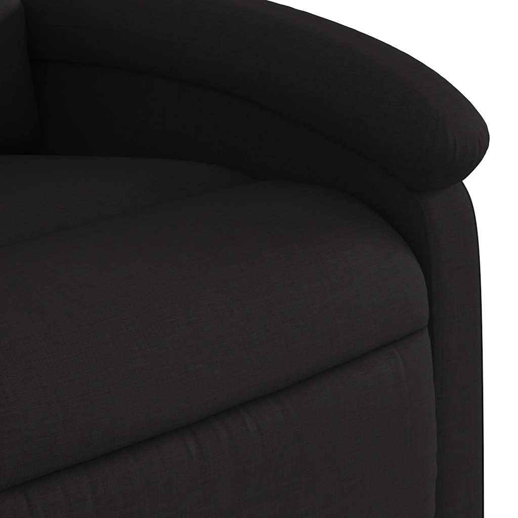 Electric Massage Recliner Chair Black Fabric