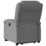 Stand up Recliner Chair Dark Grey Fabric - Top-Down View