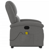Stand up Massage Recliner Chair Dark Grey Fabric - Extra Image