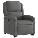 Electric Stand up Recliner Chair Dark Grey Fabric - Top-Down View
