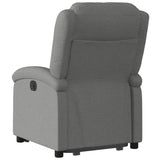 Electric Stand up Recliner Chair Dark Grey Fabric - 45-Degree Angle