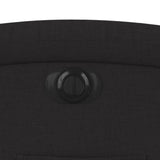 Electric Stand up Recliner Chair Black Fabric