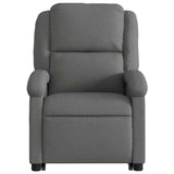 Electric Stand up Massage Recliner Chair Dark Grey Fabric
