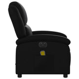 Electric Massage Recliner Chair Black Faux Leather - Extra Image