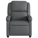 Electric Massage Recliner Chair Grey Faux Leather - Extra Image