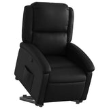 Stand up Recliner Chair Black Faux Leather