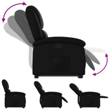 Stand up Recliner Chair Black Faux Leather
